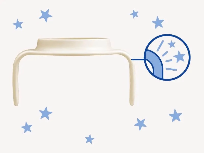 Vaso de iniciación Night con asas que brillan en la oscuridad, 150 ml, a partir de 4 meses.